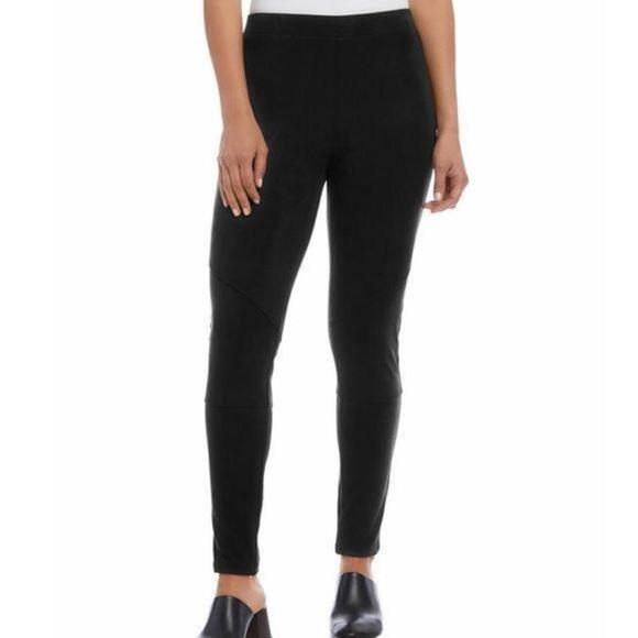 KAREN KANE Faux Suede Moto Pants - Picture 1 of 2